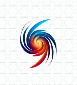 Abstrakte Tornadospirale